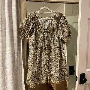 Doen Ruffled Mini Dress Liberty Floral